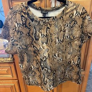 Torrid snake skin top